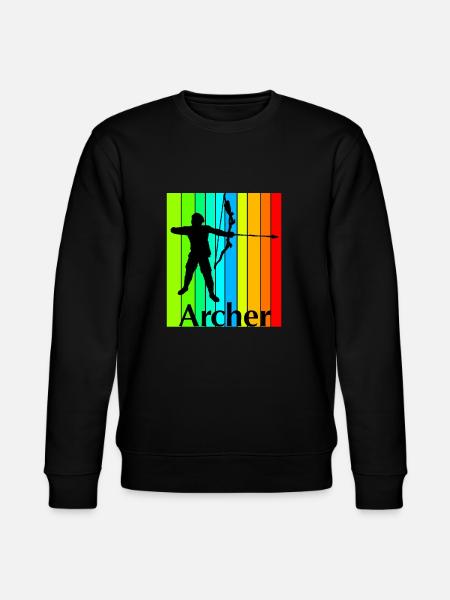 Bogenschütze - Stanley/Stella Unisex Bio-Sweatshirt CHANGER  - Schwarz