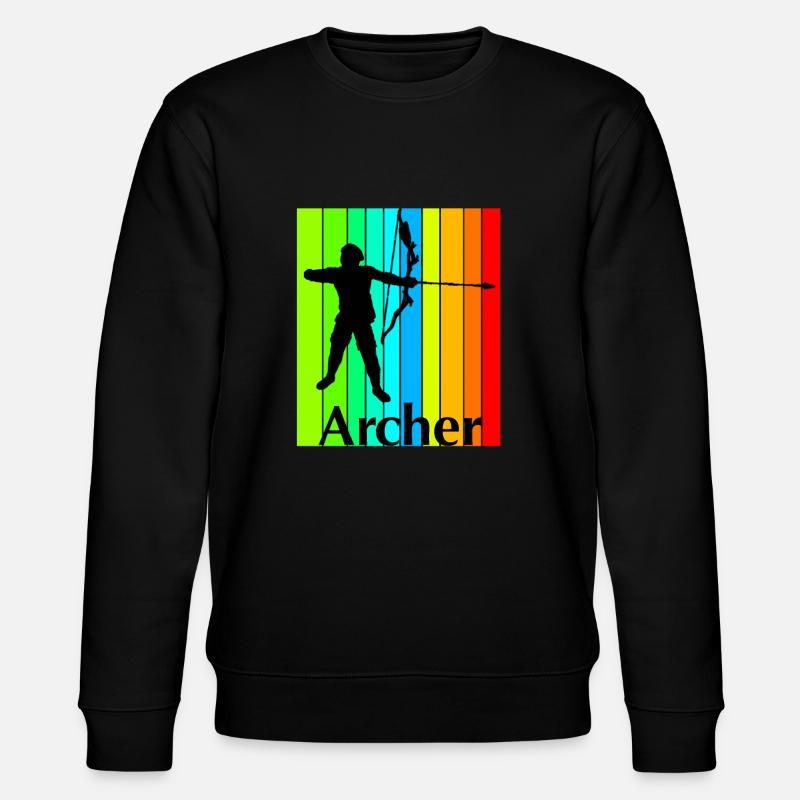 Bogenschütze - Stanley/Stella Unisex Bio-Sweatshirt CHANGER  - Schwarz