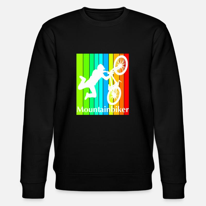 Mountainbiker - Stanley/Stella Unisex Bio-Sweatshirt CHANGER  - Schwarz