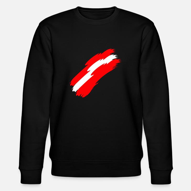 Autriche drapeau couleurs - Sweat bio CHANGER Stanley/Stella Unisexe - noir