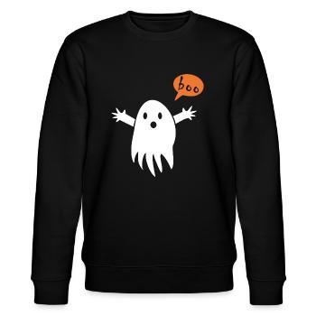 Halloween | Spooky Season - Stanley/Stella Unisex Bio-Sweatshirt CHANGER  - Schwarz - Vorne - Nik (191cm) & Marisol (170cm)