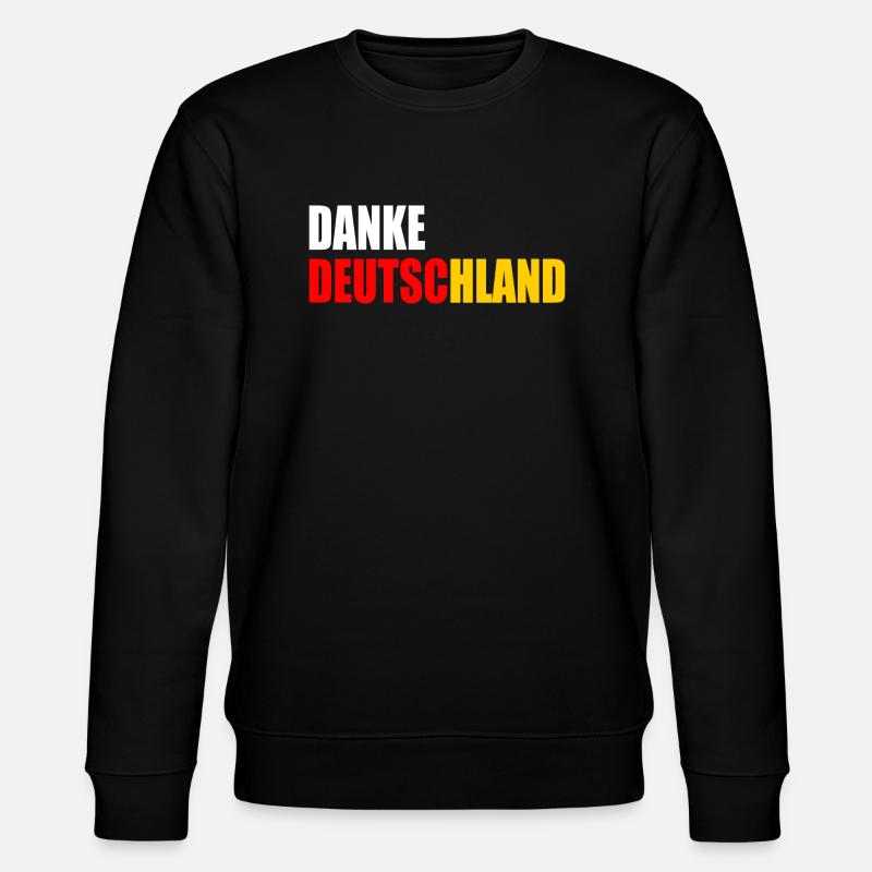 Danke deutschland - Stanley/Stella Unisex Bio-Sweatshirt CHANGER  - Schwarz