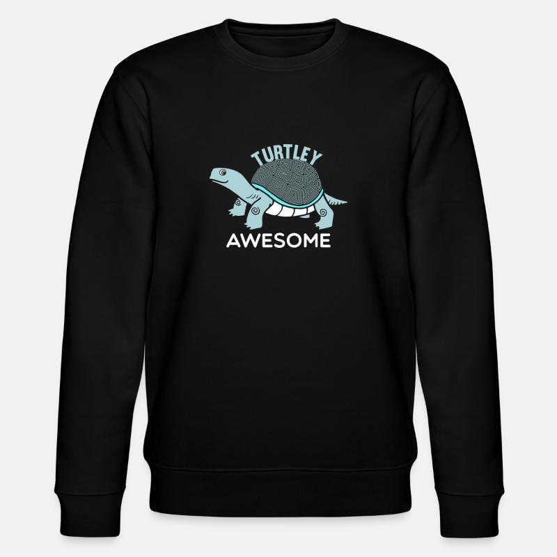 Turtley Awesome - Stanley/Stella CHANGER Unisex Organic Sweatshirt - black