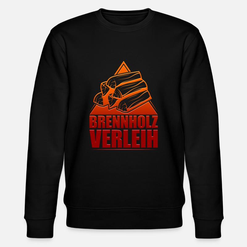 Brennholz Verleih - Stanley/Stella Unisex Bio-Sweatshirt CHANGER  - Schwarz