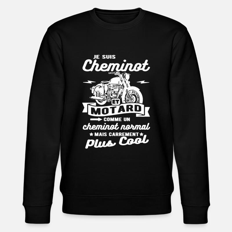 cheminot et motard moto - Sweat bio CHANGER Stanley/Stella Unisexe - noir
