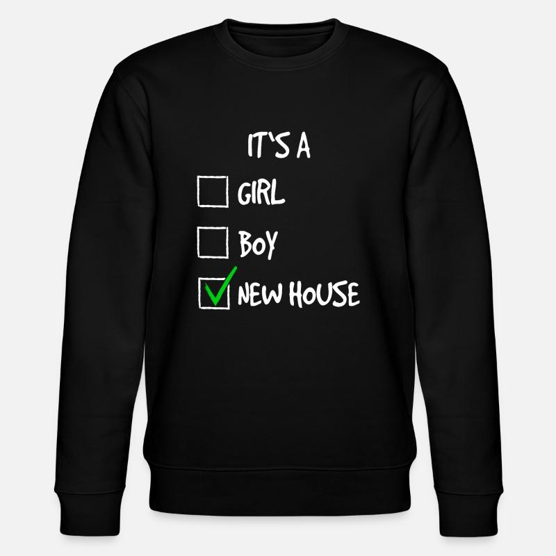 Stolzer Neuer Hausbesitzer - Stanley/Stella Unisex Bio-Sweatshirt CHANGER  - Schwarz