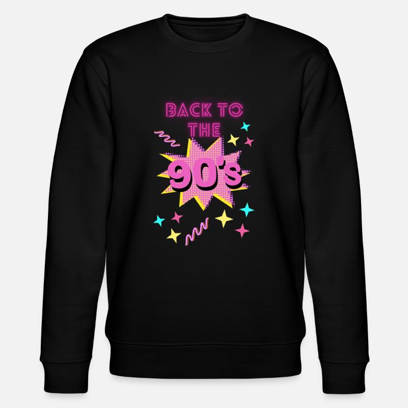 Back to the 90´s - Stanley/Stella Unisex Bio-Sweatshirt CHANGER - Schwarz