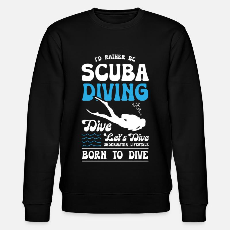 Born To Dive - Stanley/Stella CHANGER Unisex Organic Sweatshirt - black