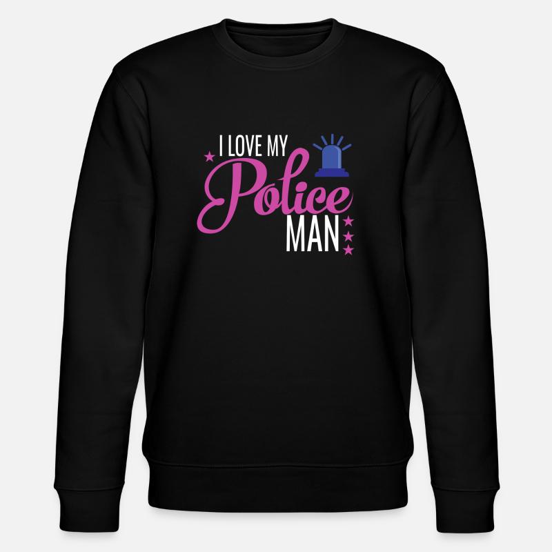 Love Policeman - Stanley/Stella Unisex Bio-Sweatshirt CHANGER - Schwarz