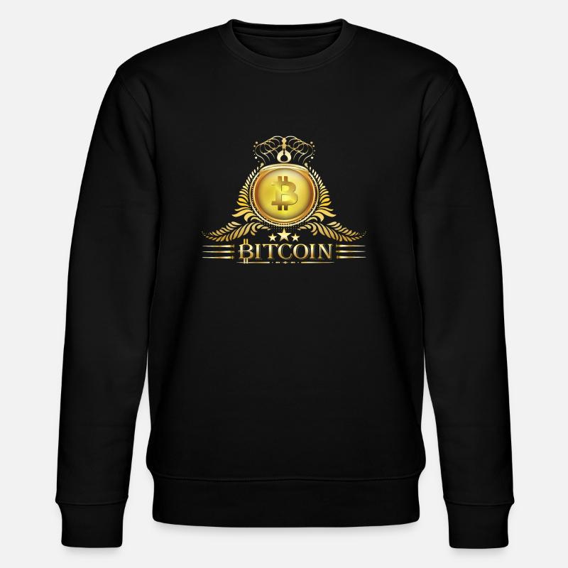 couronne Bitcoin - Sweat bio CHANGER Stanley/Stella Unisexe - noir