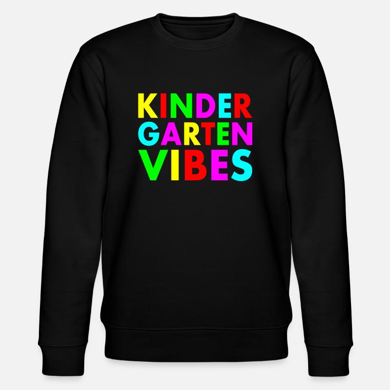 kindergarten vibes - Sweat bio CHANGER Stanley/Stella Unisexe - noir