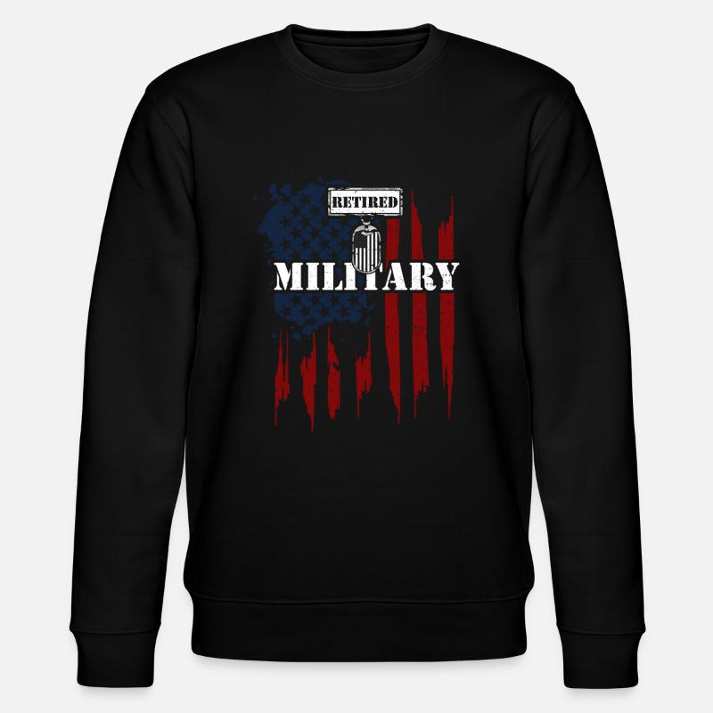 Militaire à la retraite - Vétéran - Sweat bio CHANGER Stanley/Stella Unisexe - noir