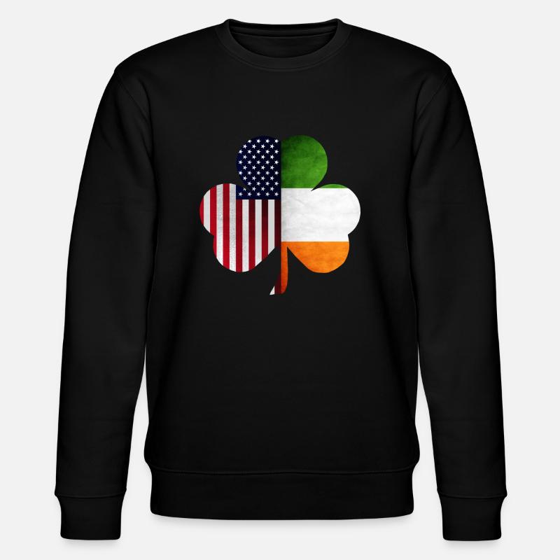 Irish And American - Stanley/Stella CHANGER Unisex Organic Sweatshirt - black