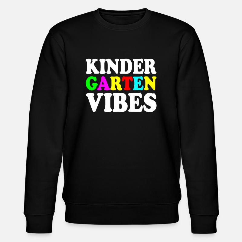 kindergarten vibes - Sweat bio CHANGER Stanley/Stella Unisexe - noir