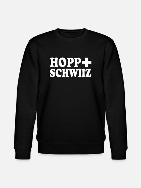 Hopp schwiiz - Stanley/Stella CHANGER Unisex Organic Sweatshirt - black