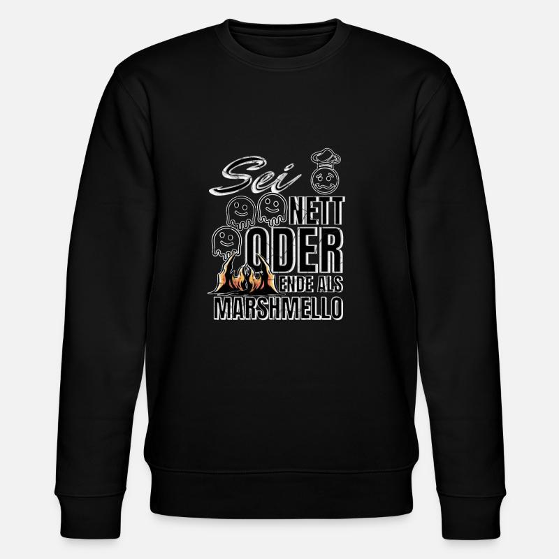 Sei Nett Design - Stanley/Stella Unisex Bio-Sweatshirt CHANGER  - Schwarz