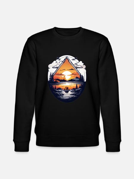 Camping time - Stanley/Stella CHANGER Unisex Organic Sweatshirt - black