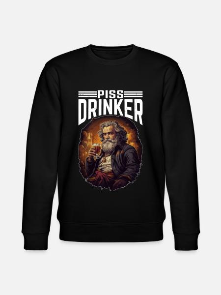 Piss Drinker 40 - Stanley/Stella CHANGER Unisex Organic Sweatshirt - black