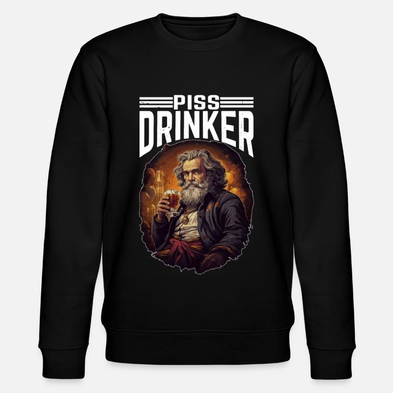 Piss Drinker 40 - Stanley/Stella CHANGER Unisex Organic Sweatshirt - black