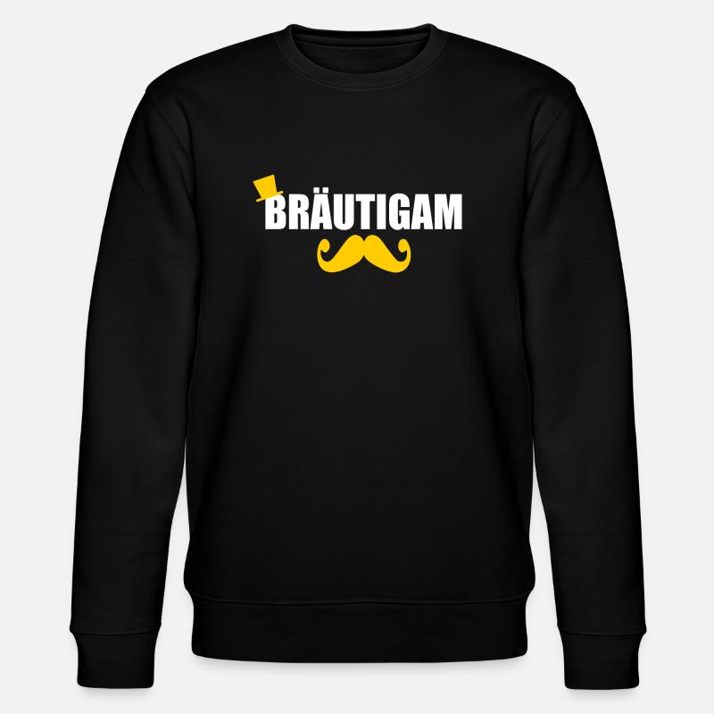 Bräutigam - Stanley/Stella Unisex Bio-Sweatshirt CHANGER  - Schwarz