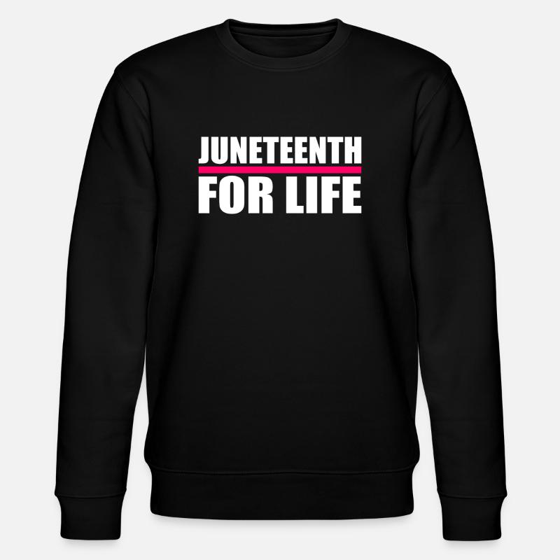 juneteenth - Sweat bio CHANGER Stanley/Stella Unisexe - noir