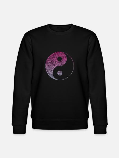yin yang - Stanley/Stella Unisex Bio-Sweatshirt CHANGER - Schwarz