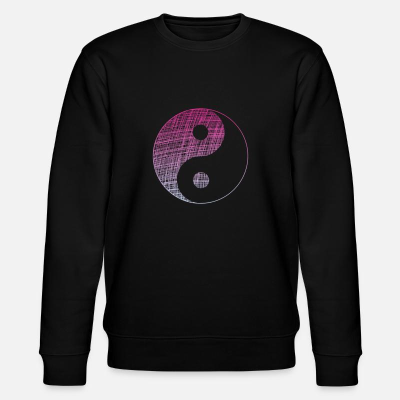 yin yang - Stanley/Stella Unisex Bio-Sweatshirt CHANGER  - Schwarz