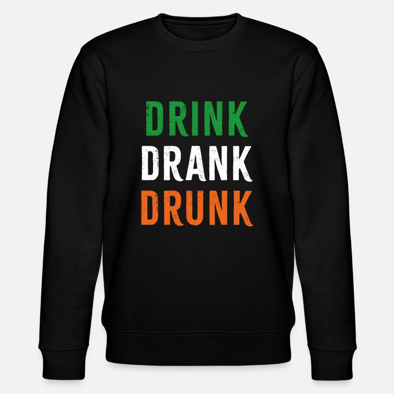Drink Drank Drunk - Stanley/Stella CHANGER Unisex Organic Sweatshirt - black