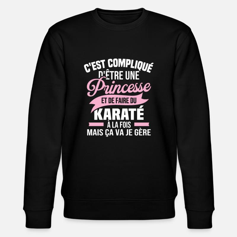 Princesse et karaté - Sweat bio CHANGER Stanley/Stella Unisexe - noir