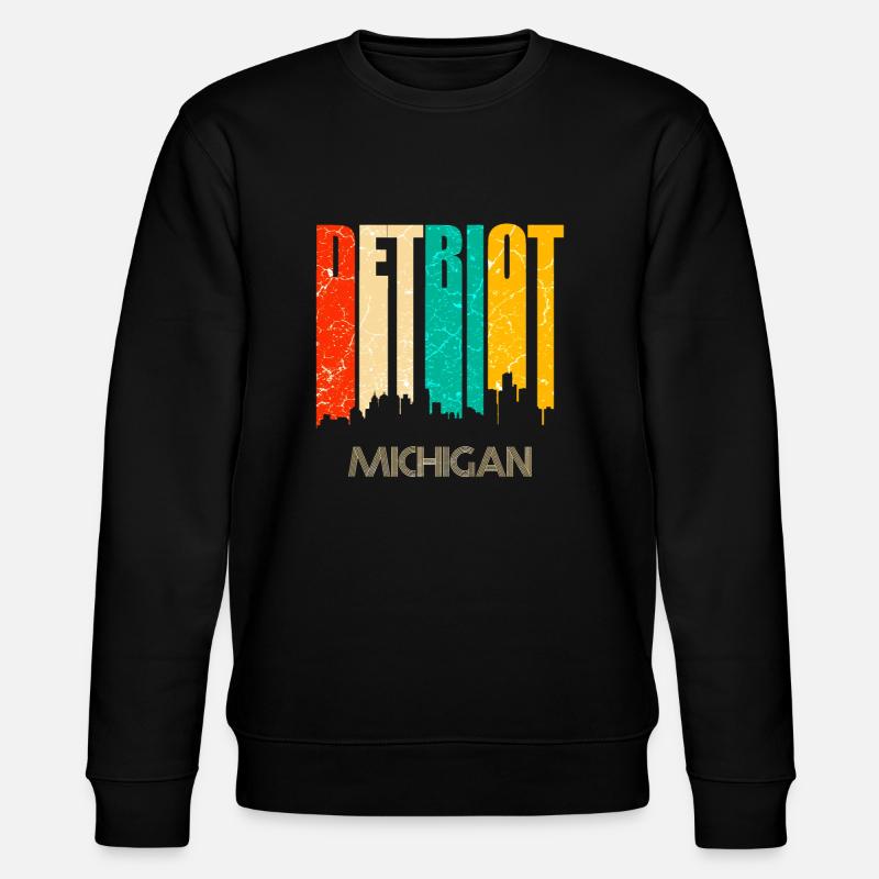 Detroit - Stanley/Stella Unisex Bio-Sweatshirt CHANGER  - Schwarz