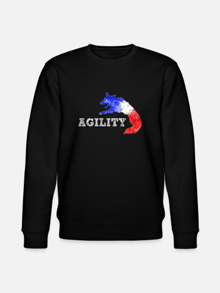 Agility Border France - Stanley/Stella CHANGER Unisex Organic Sweatshirt - black