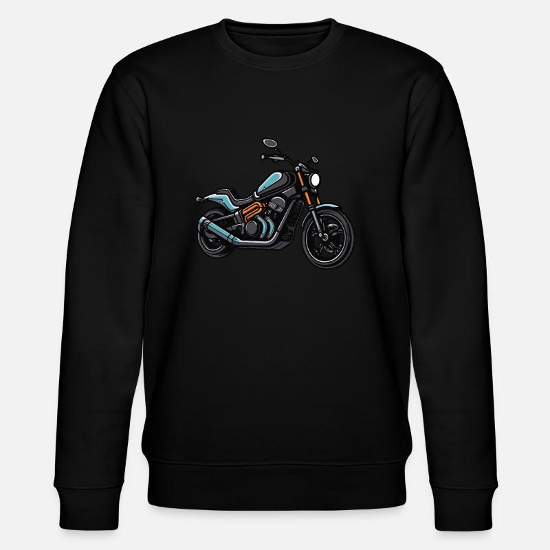 Motorrad Biker - Stanley/Stella Unisex Bio-Sweatshirt CHANGER  - Schwarz