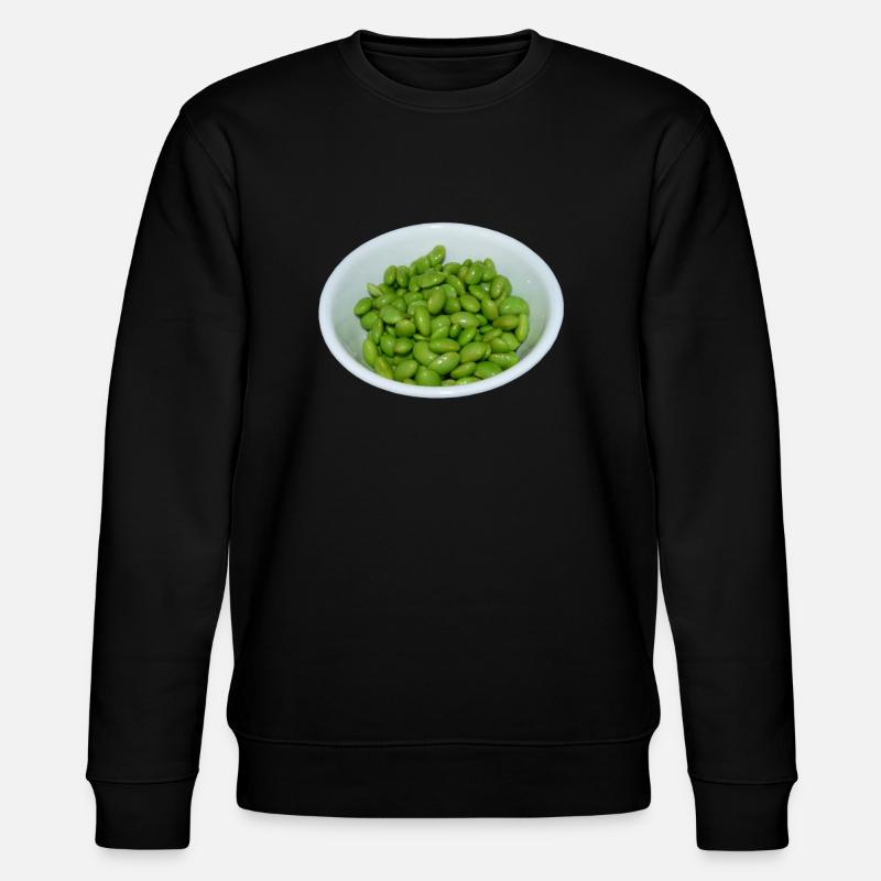 soybeans soja bohnen veggie - Stanley/Stella Unisex Bio-Sweatshirt CHANGER - Schwarz