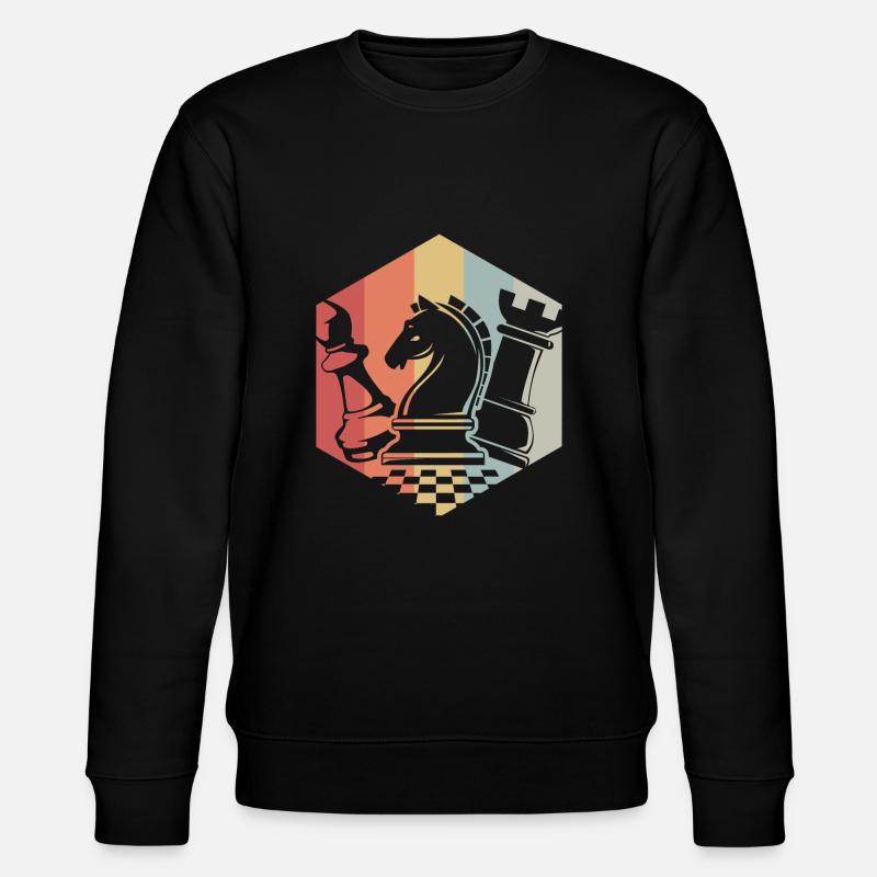 Échecs rétro - Sweat bio CHANGER Stanley/Stella Unisexe - noir