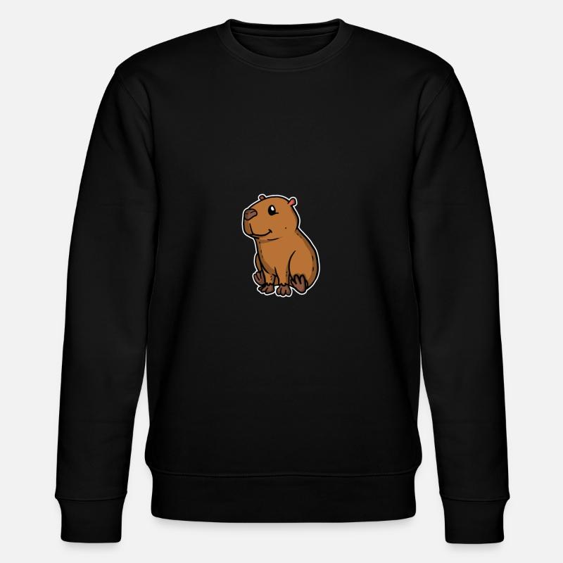 Doux d’eau Rongeur Capybara Cadeau - Sweat bio CHANGER Stanley/Stella Unisexe - noir