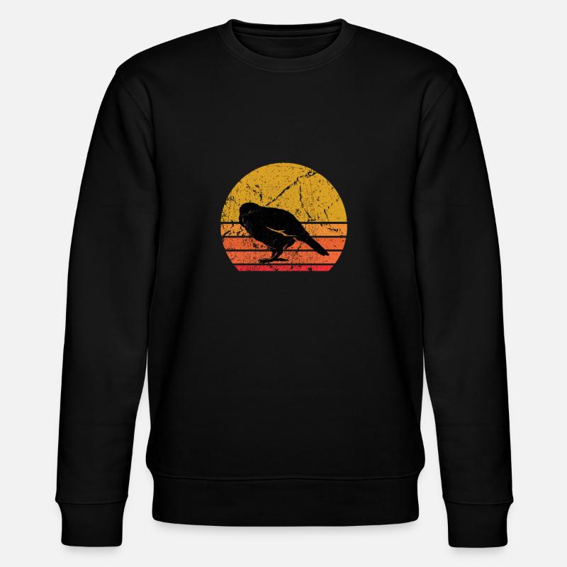 Rétro Soleil Kakapo Perroquet Cadeau - Sweat bio CHANGER Stanley/Stella Unisexe - noir