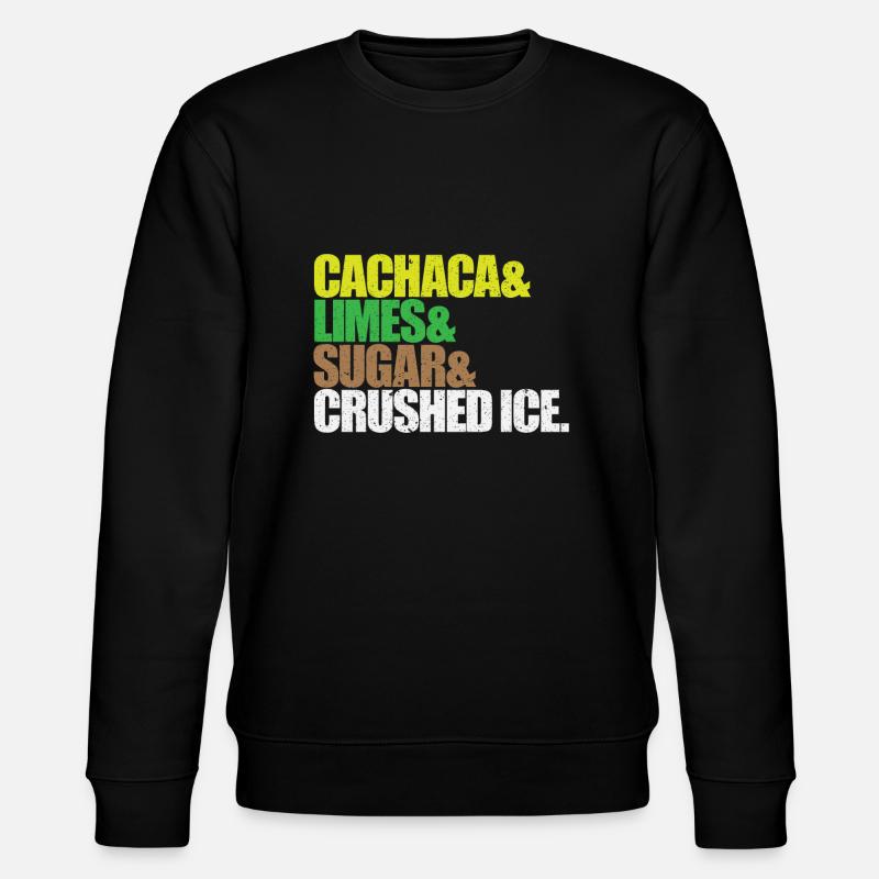 COCKTAIL REZEPT CAIPIRINHA - Stanley/Stella Unisex Bio-Sweatshirt CHANGER  - Schwarz