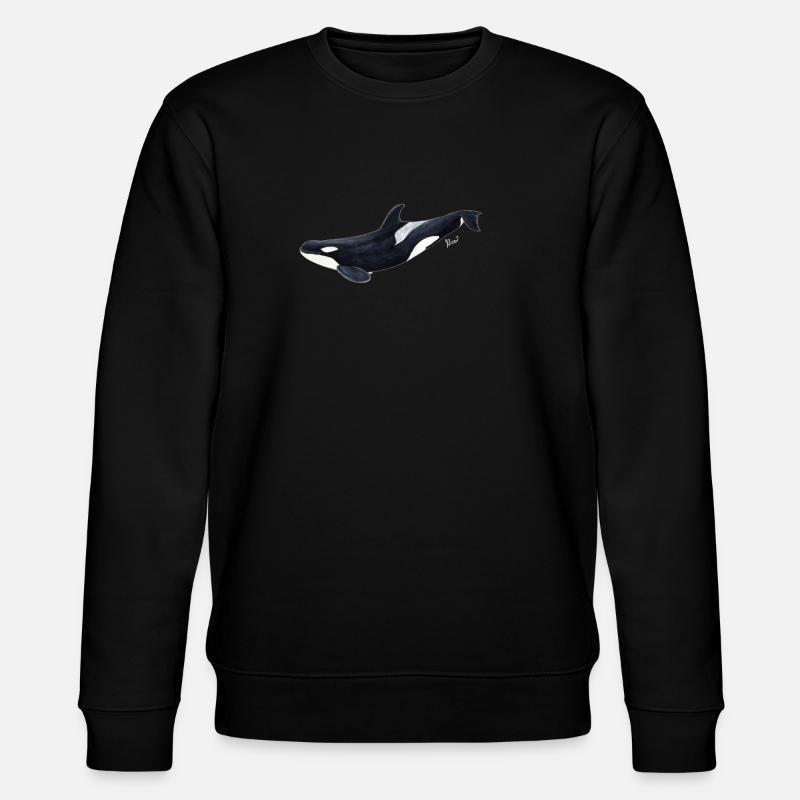 Orca - orque - arce - Sweat bio CHANGER Stanley/Stella Unisexe - noir