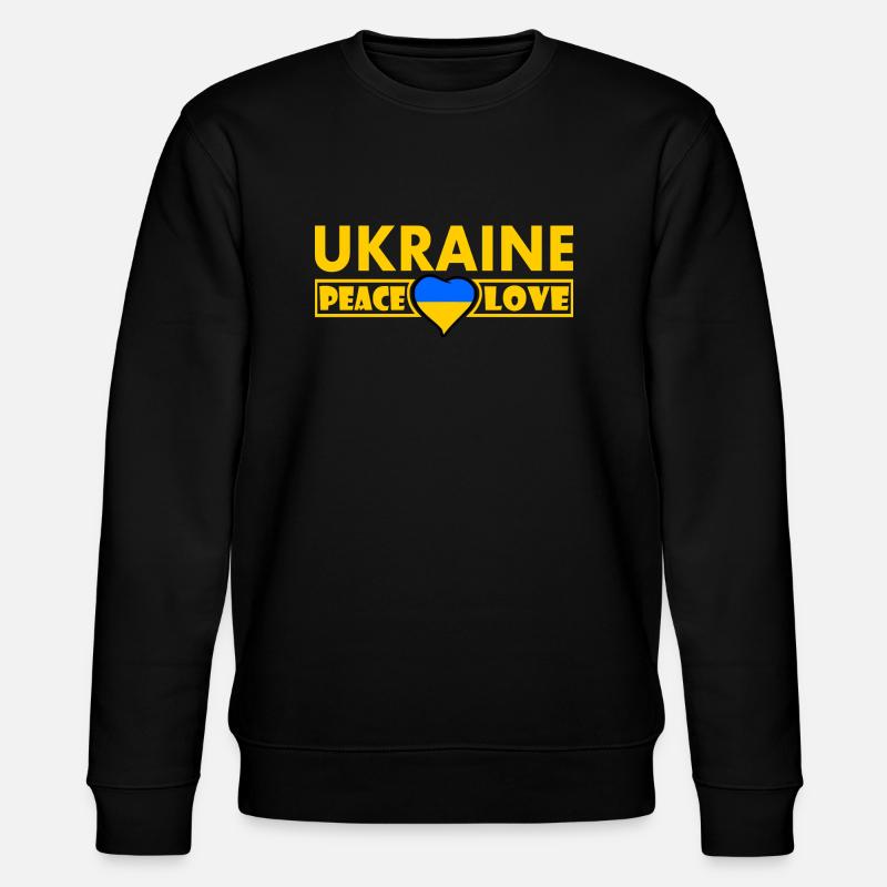 Ukraine - Stanley/Stella CHANGER Unisex Organic Sweatshirt - black