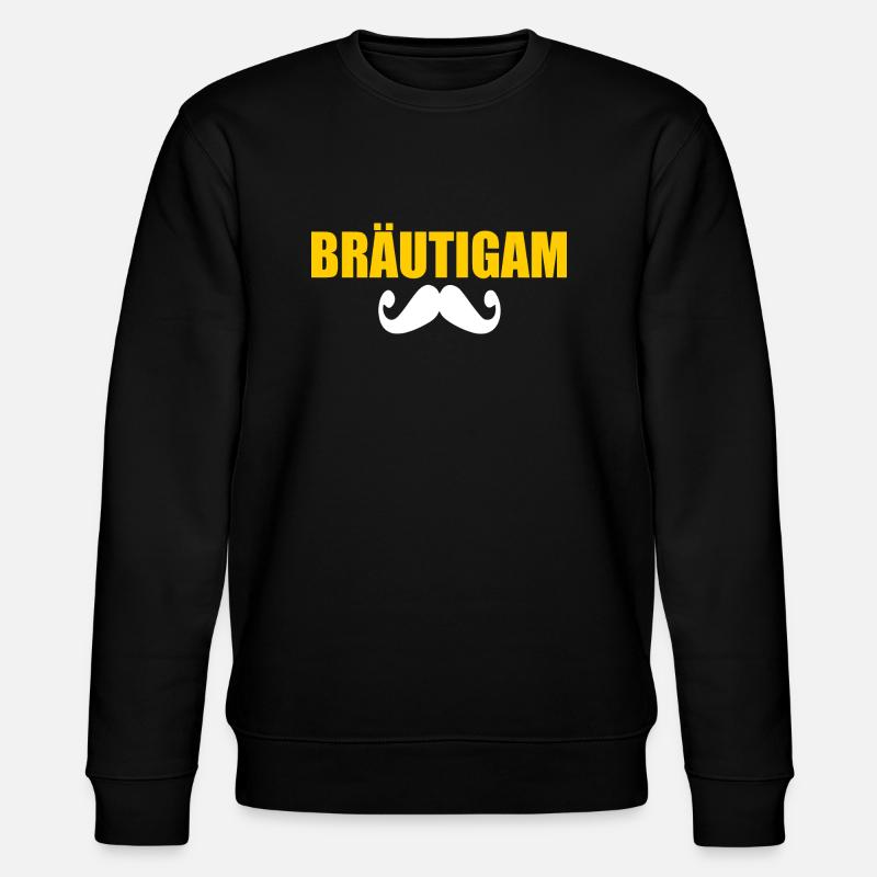 Bräutigam - Stanley/Stella Unisex Bio-Sweatshirt CHANGER  - Schwarz