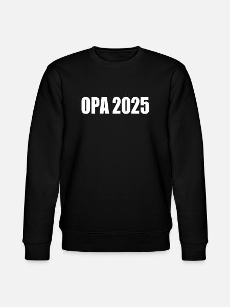 Opa 2025 - Stanley/Stella Unisex Bio-Sweatshirt CHANGER  - Schwarz