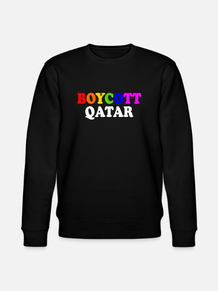 Boycott qatar - Stanley/Stella CHANGER Unisex Organic Sweatshirt - black