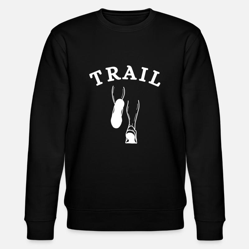 trail, trail running, running - Stanley/Stella CHANGER Unisex Organic Sweatshirt - black