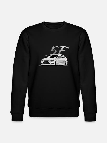 Leon 5f fr, Low, Deep, Stanced, Cupra - Stanley/Stella CHANGER Unisex Organic Sweatshirt - black