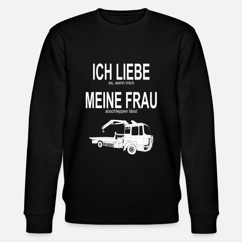 Abschlepper Abschleppwagen Abschleppdienst - Stanley/Stella Unisex Bio-Sweatshirt CHANGER  - Schwarz