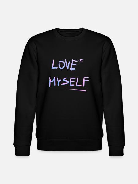 I myself self-love line - Stanley/Stella CHANGER Unisex Organic Sweatshirt - black