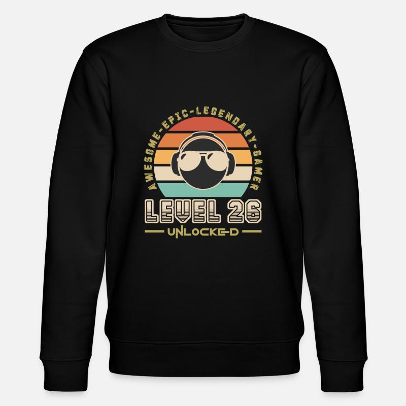 Stufe 26 - Stanley/Stella Unisex Bio-Sweatshirt CHANGER  - Schwarz