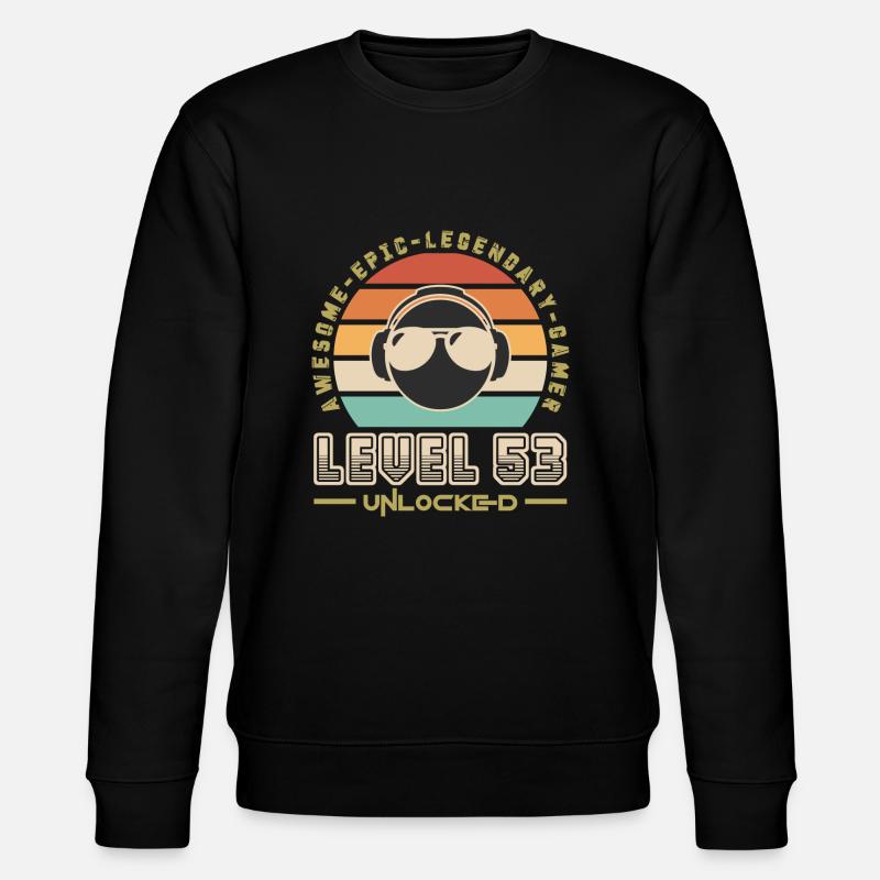 Level 53 - Stanley/Stella CHANGER Unisex Organic Sweatshirt - black