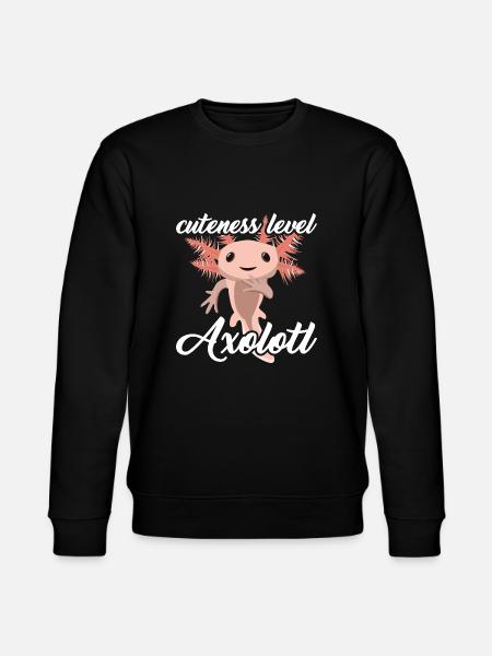 Cuteness Level Axolotl - Stanley/Stella Unisex Bio-Sweatshirt CHANGER - Schwarz