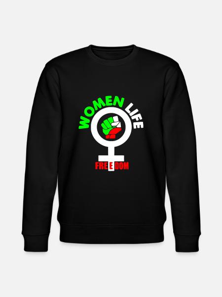 Women life freedom - Stanley/Stella CHANGER Unisex Organic Sweatshirt - black